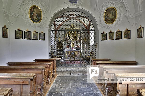 Pilgrimage church Maria Larch  interior view  Terfens  Tyrol  Austria  Europe