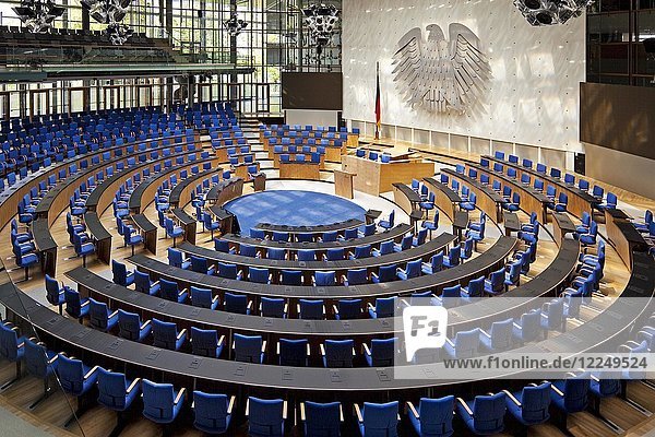 Plenary Chamber of the Bonn Bundestag  Bonn  Rhineland  North Rhine-Westphalia  Germany  Europe