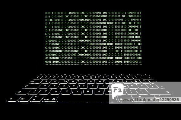 Symbolisches Bild  Laptop  Internetkriminalität  Computerkriminalität  Computerhacker  Datensicherheit
