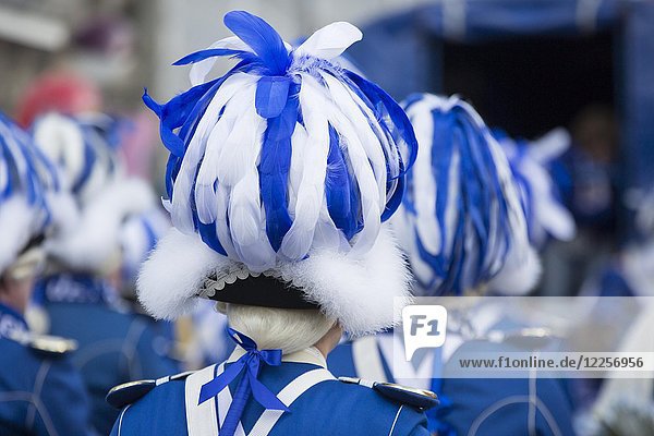 Karnevalistische Gruppe  Blaue Funken  Rosenmontagszug  Köln  Nordrhein-Westfalen  Deutschland  Europa