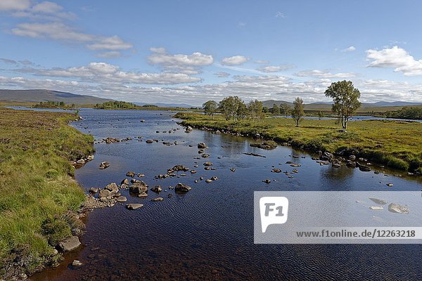 Loch Ba Loch Bà Rannoch Moor Council Areas Highland Perth und Kinross Highlands Schottland Großbritannien Europa
