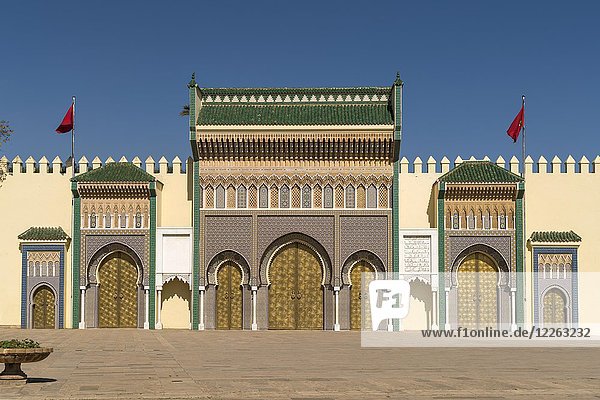 Königlicher Palast Dar el-Makhzen  Fes  Marokko  Afrika