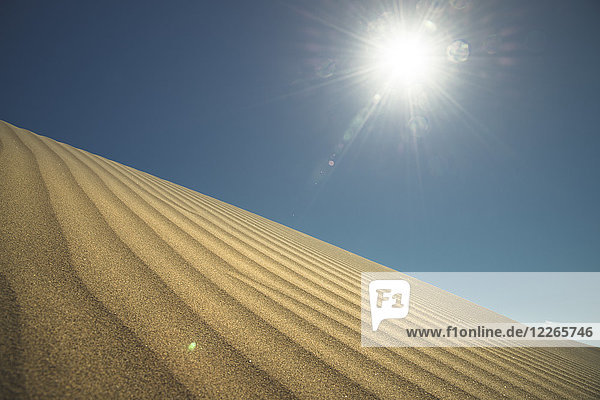 Spanien Kanarische Inseln Gran Canaria Sanddüne in Maspalomas