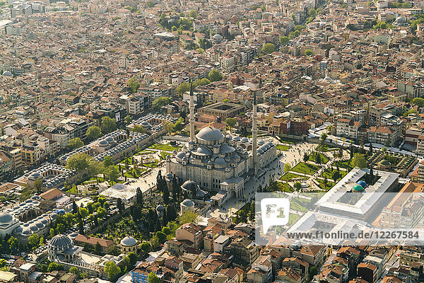 Türkei  Istanbul  Luftaufnahme der Suleymaniye Moschee