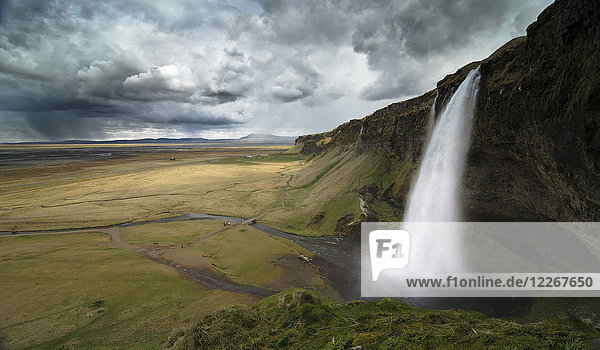 Island  Seljalandsfoss Wasserfall