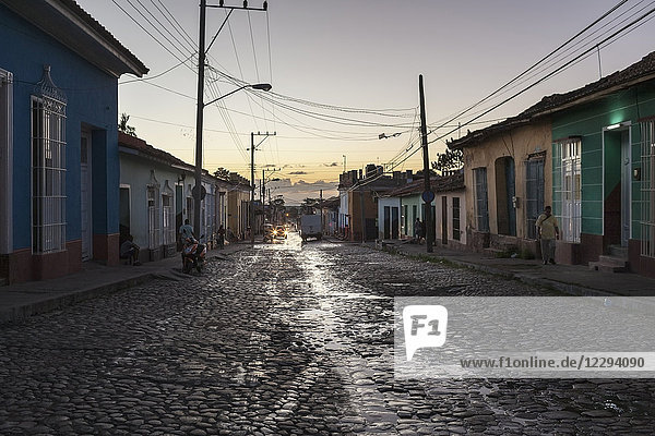 Street scene at Trinidad old town  Cuba