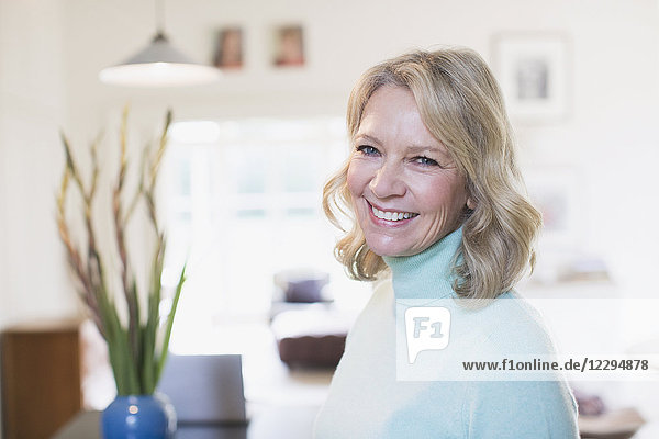 Portrait smiling confident mature woman
