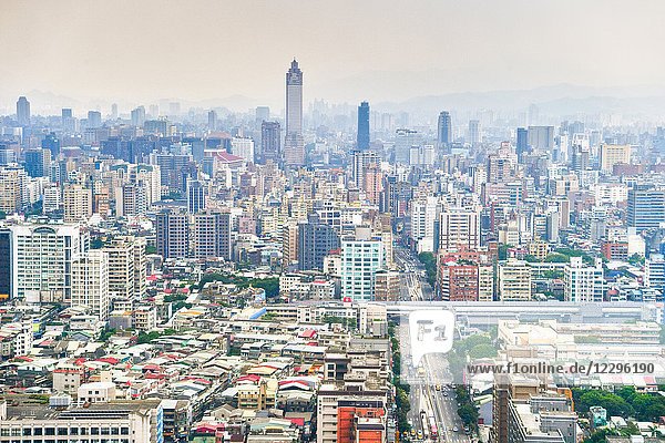 Blick auf Taipeh  Taiwan