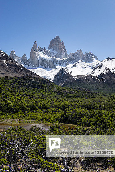 Majestätischer Blick auf den Berg Monte Fitz Roy  Patagonien