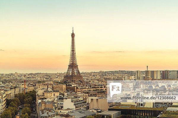Frankreich  Paris  Blick auf den Eiffelturm