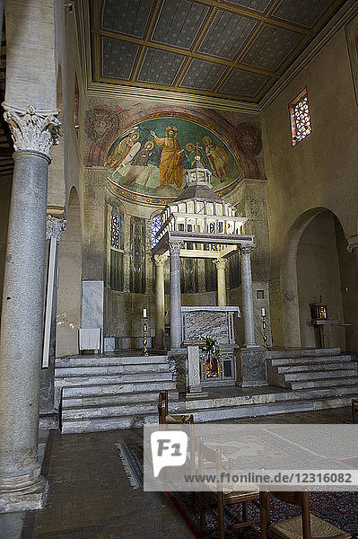 Europe. Italy Rome church of San Giorgio al Velabro