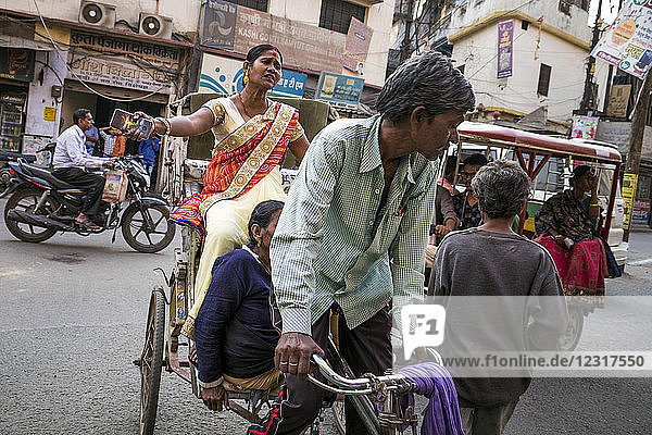 India  Varanasi  rickshaw