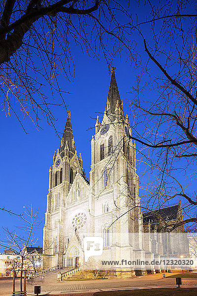 Kirche der Heiligen Ludmila  Prag  Tschechische Republik  Europa