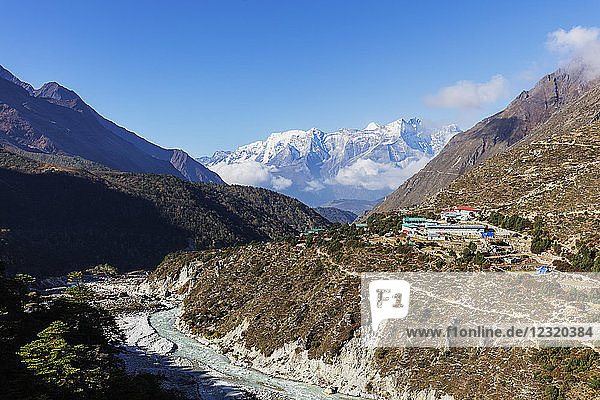 Dorf Pangboche  4000 m  Sagarmatha-Nationalpark  UNESCO-Weltkulturerbe  Khumbu-Tal  Nepal  Himalaya  Asien