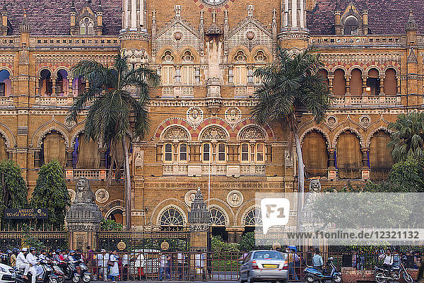 Chhatrapati Shivaji Terminus  UNESCO-Weltkulturerbe  Mumbai  Maharashtra  Indien  Asien