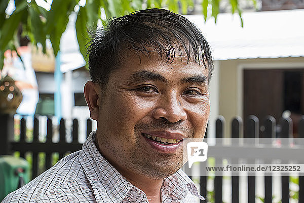 Porträt eines laotischen Mannes; Luang Prabang  Luang Prabang  Laos