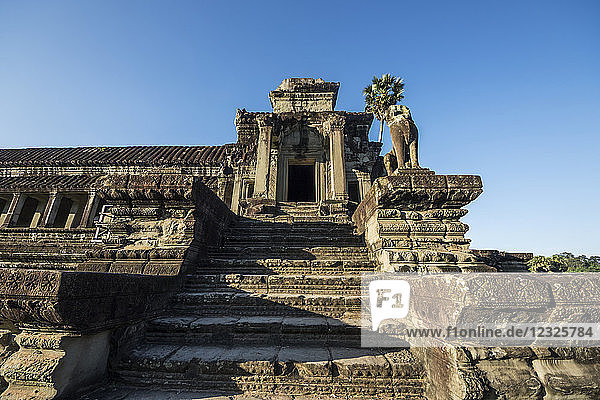 Westgalerie des Haupttempelkomplexes von Angkor Wat; Siem Reap  Kambodscha