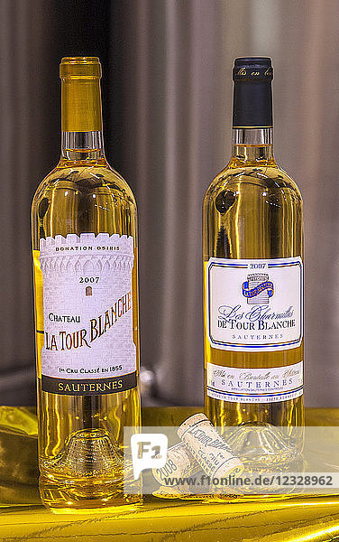 South West France Pdo Wine Sauternes Vineyard Chateau La Tour Blanche Bottles First Growth 1er Cru Classe Mandatory Credit La Tour Blanche Castle