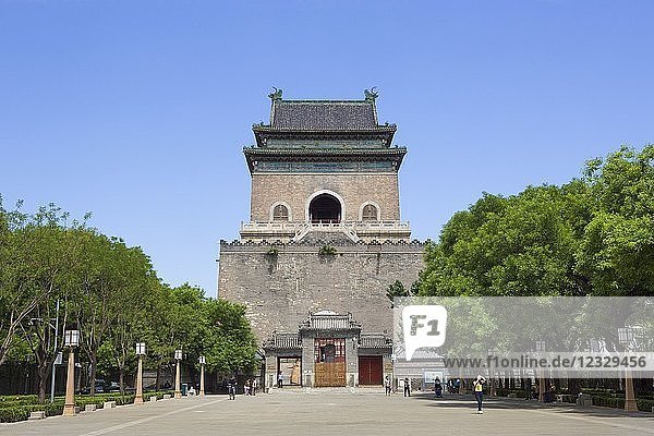 China  Beijin City  Der Glockenturm