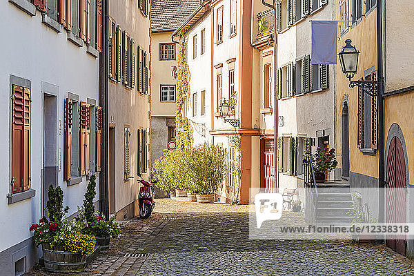 Austria  Vorarlberg  Bregenz  Upper city  alley and row of old houses