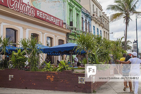 Colorful streets of Old Havana Cuba.