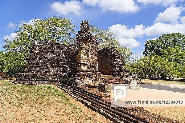 Potgul Vihara  Tempelruinen  Polonnaruwa  Nördliche Zentralprovinz  Sri Lanka  Asien