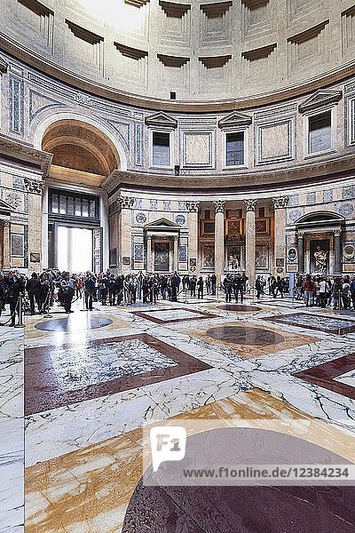 Interior  dome construction  Pantheon  Rome  Lazio  Italy  Europe