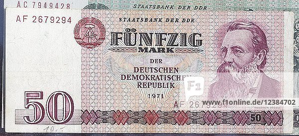 50 Mark of the GDR  banknote  front side