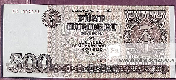 500 Mark of the GDR  banknote  front side