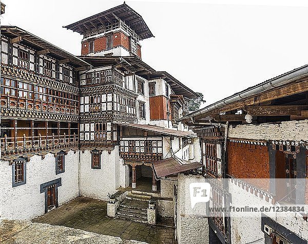 Größte Klosterfestung Trongsa Dzong Trongsa Himalaja-Region Bhutan Asien