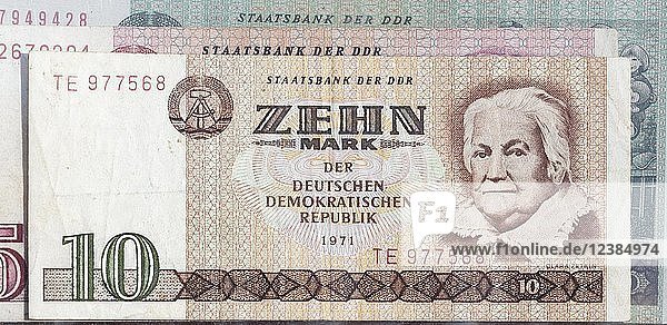 10 Mark of the GDR  banknote  front side