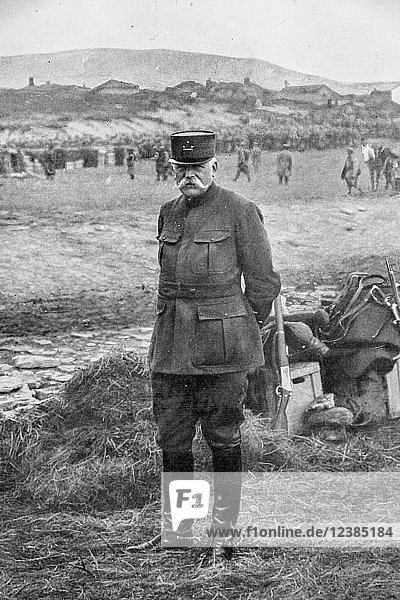 Der französische General Sarrail in Krivolak  1915  Mazedonien  Europa