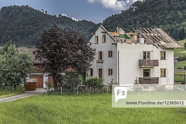 House to be demolished  Blatten  Malters  Lucerne  Switzerland  Europe