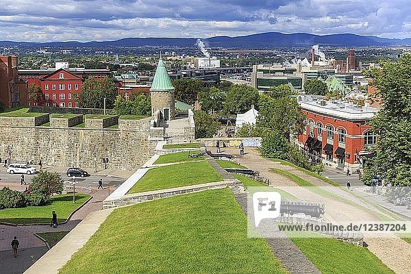 Stadtmauer von Québec  Provinz Québec  Kanada  Nordamerika