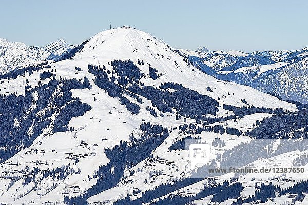 Hohe Salve im Winter  Skigebiet Wilder Kaiser Brixental  Tirol  Österreich  Europa