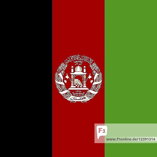 Offizielle Nationalflagge von Afghanistan