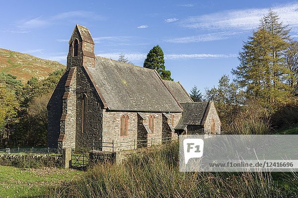 Saint Peterâ.s Church at Martindale in the Lake District National Park  Cumbria  England.