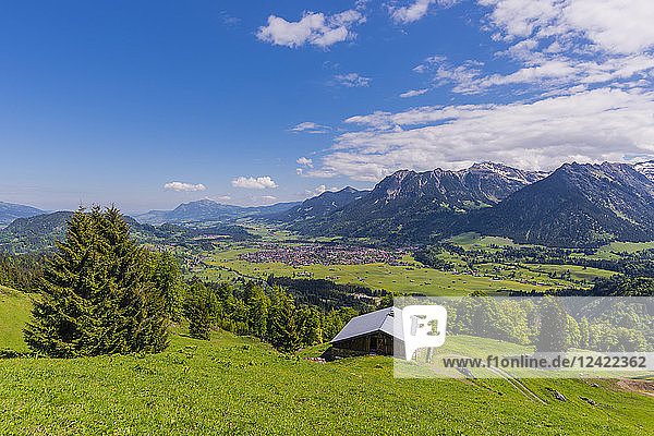 Germany  Bavaria  Oberallgaeu  Oberstdorf  mountain hut
