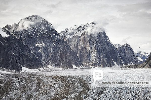 USA  Alaska  Denali National Park  glacier tongue