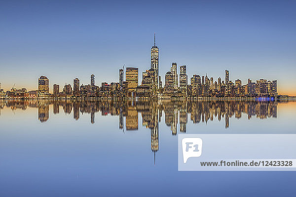 USA  New York City  Manhattan  New Jersey  cityscape
