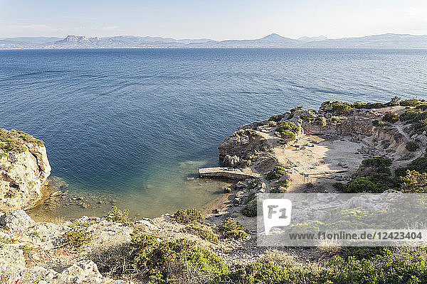 Greece  Gulf of Corinth  Loutraki  Heraion of Perachora  ancient excavation site