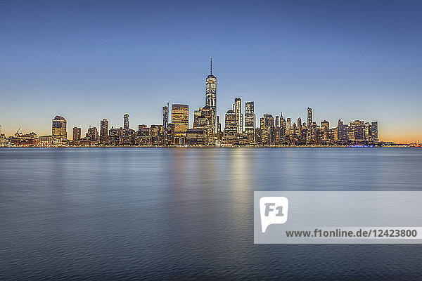 USA  New York City  Manhattan  New Jersey  cityscape