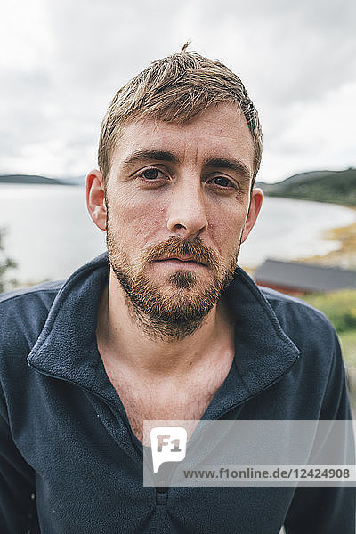 Portrait of a man travelling the Lofoten