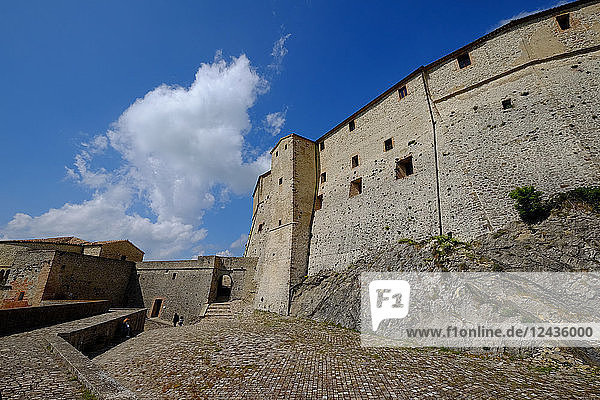 Die Festung von San Leo  Provinz Rimini  Emilia Romagna  Italien  Europa