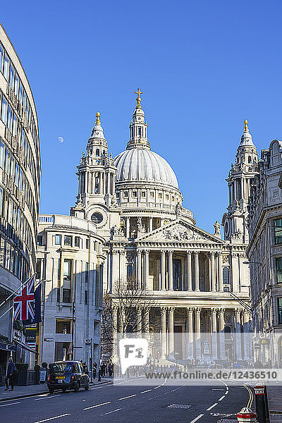 St. Paul's Cathedral  West Portico  London  England  Vereinigtes Königreich  Europa
