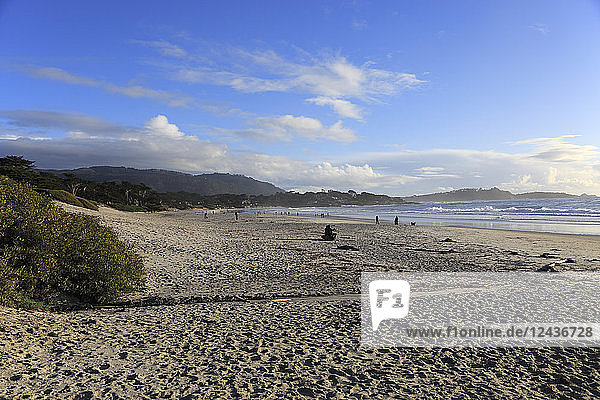 Beach  Carmel by the Sea  Monterey Peninsula  Pacific Ocean  California  United States of America  North America