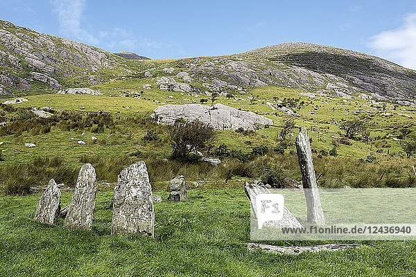 Cashelkeelty Stone Circle  Beara Peninsula  County Kerry  Munster  Republic of Ireland  Europe