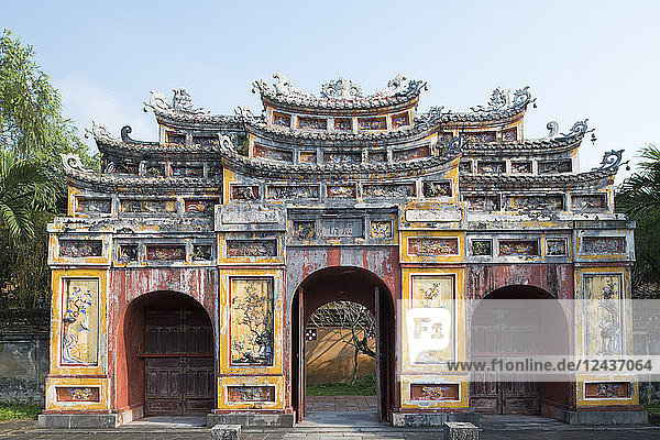 The Chuong Duc Gate in the Hue Imperial City The Citadel UNESCO World Heritage Site Hue Vietnam Indochina Southeast Asia Asia