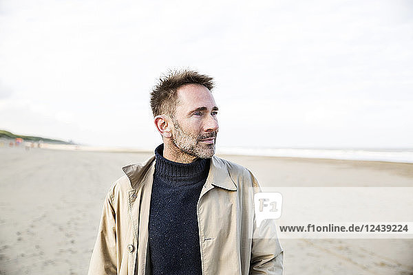 Portrait of smiling man on the beach