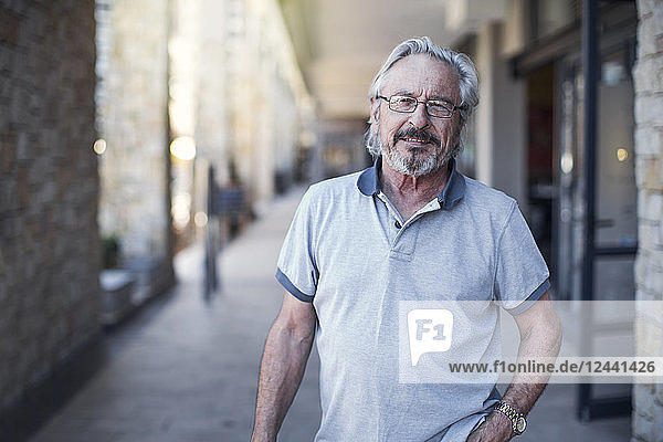 Senior man in the city  portrait
